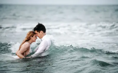 Следсватбена фотосесия на плажа Виктория и Грегъри